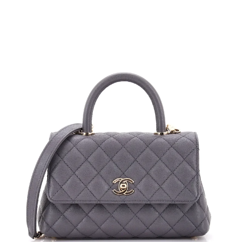 Vintage-inspired handbagsVintage-inspired handbagsCoco Top Handle Bag Quilted Caviar Mini