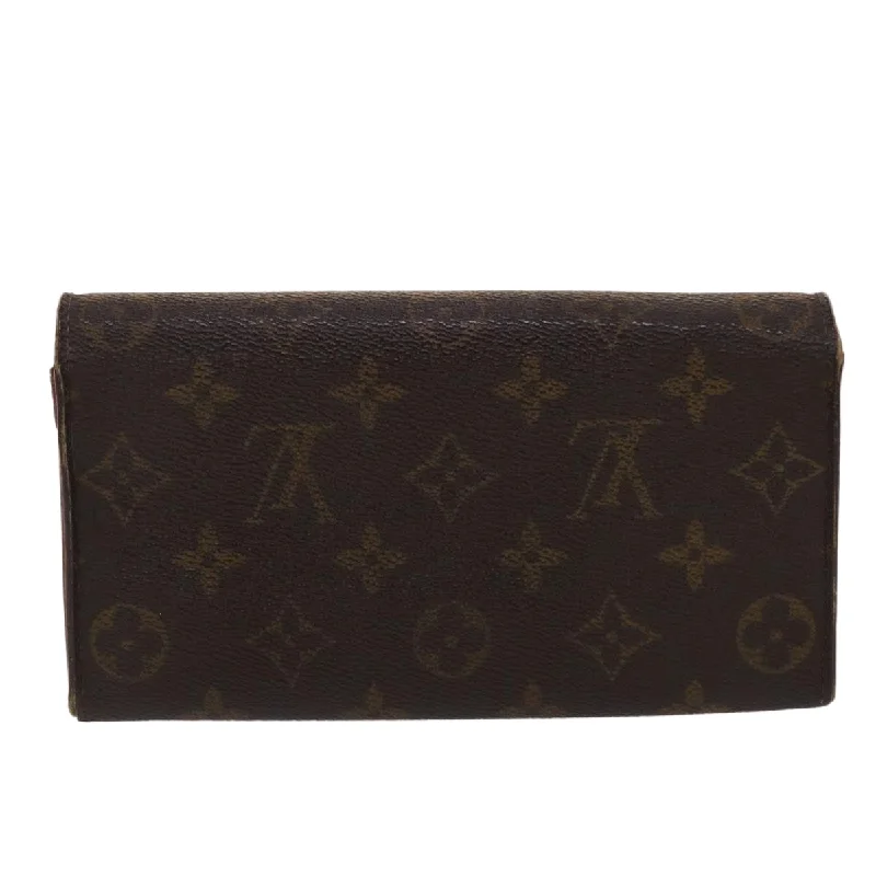 Vintage-inspired handbagsLouis Vuitton Monogram Portefeuille Sarah Long Wallet M60531 LV Auth 46825