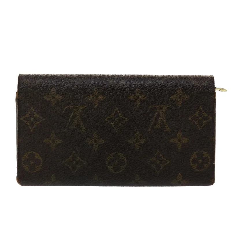 Designer bags with detachable strapsLouis Vuitton Monogram Portefeuille Sarah Long Wallet M62137 LV Auth 47504