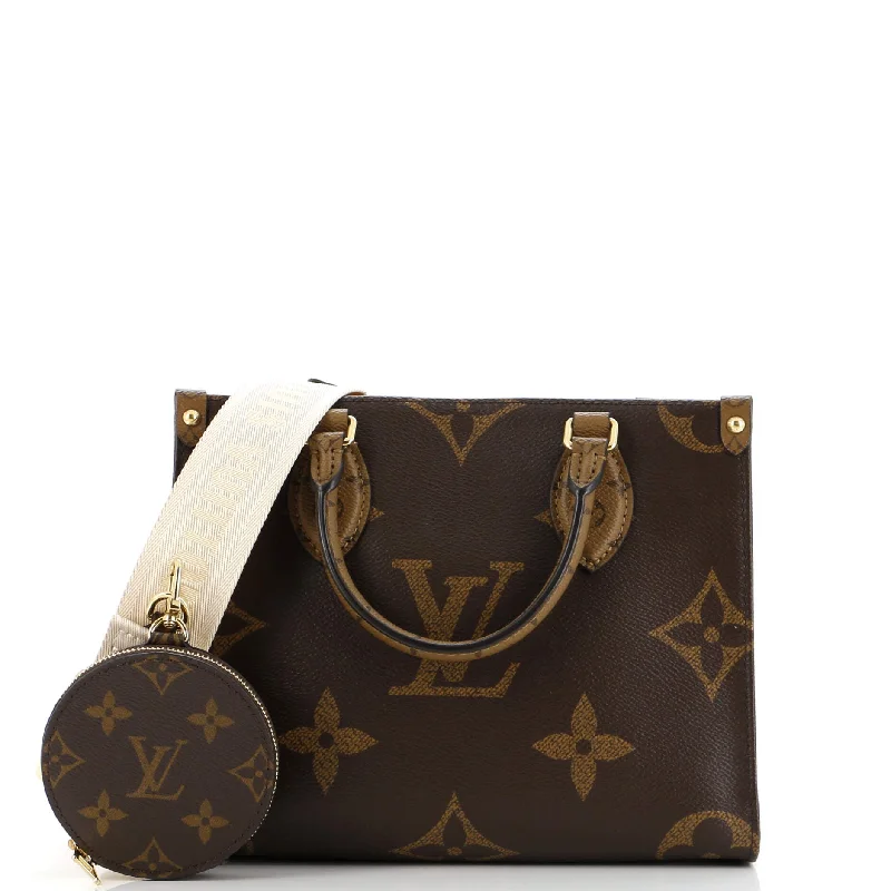 Designer bags with top handlesOnTheGo Tote Reverse Monogram Giant PM