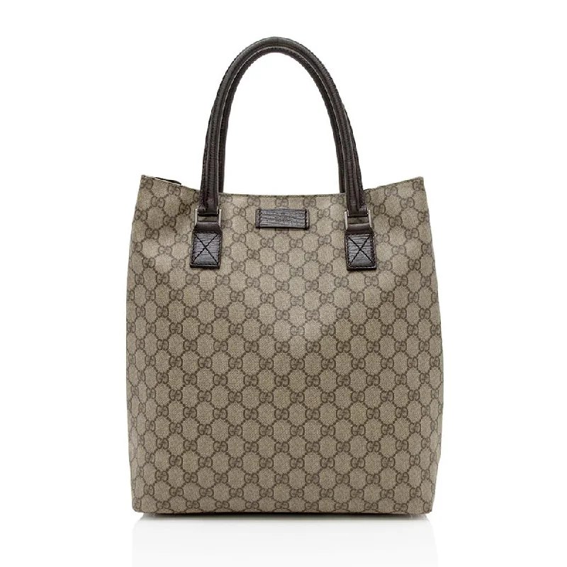 Designer bags with detachable strapsGucci GG Supreme Tote (SHF-13057)