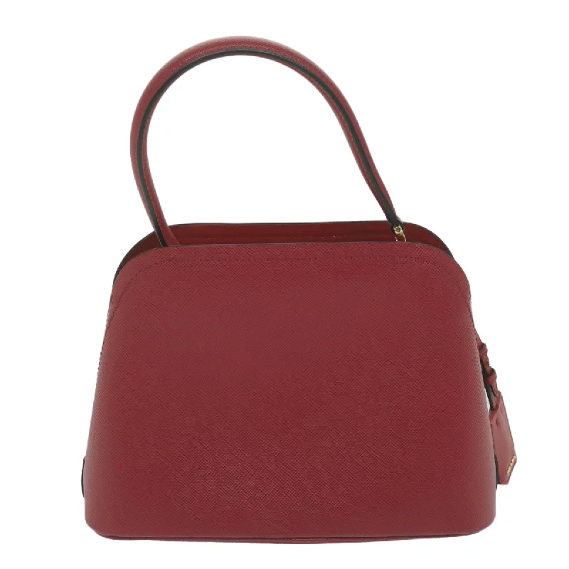 Affordable luxury bags PRADA Matinee Small Hand Bag Safiano leather 2way Red 1BA282  am5519A