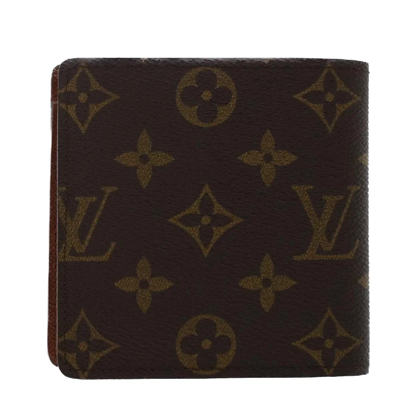 Compact crossbody bags for travelLOUIS VUITTON Monogram Portefeuille Marco Bifold Wallet M61675 LV Auth yk8039