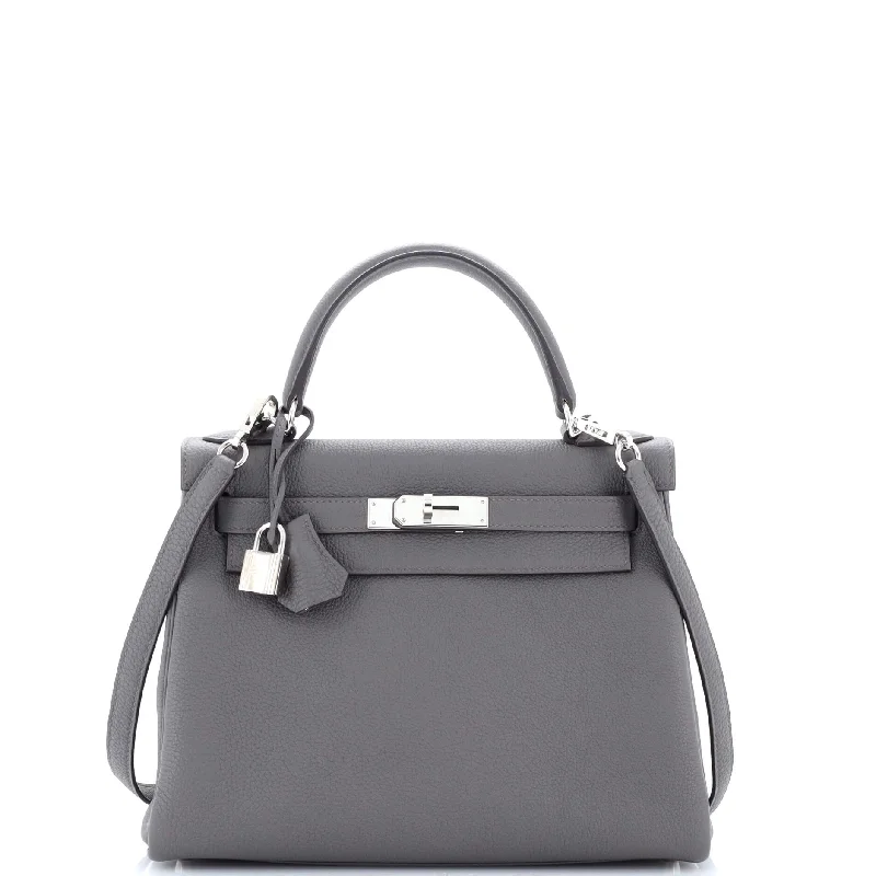 Trendy transparent PVC bagsTrendy transparent PVC bagsKelly Handbag Grey Togo with Palladium Hardware 28