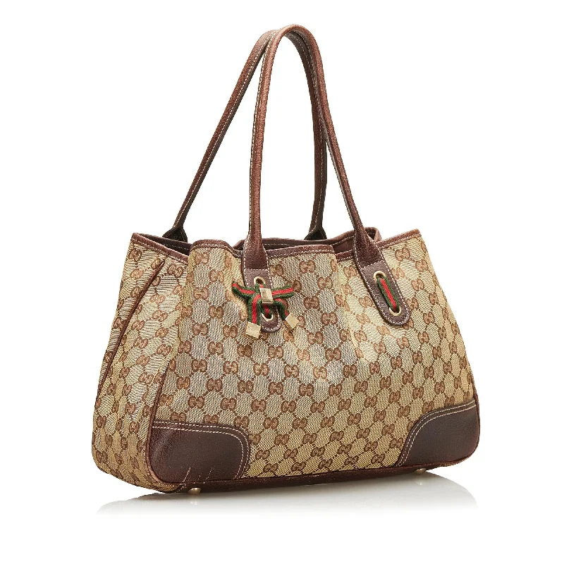 Vintage-inspired handbagsGucci GG Canvas Princy Tote Bag (SHG-r8NuVq)