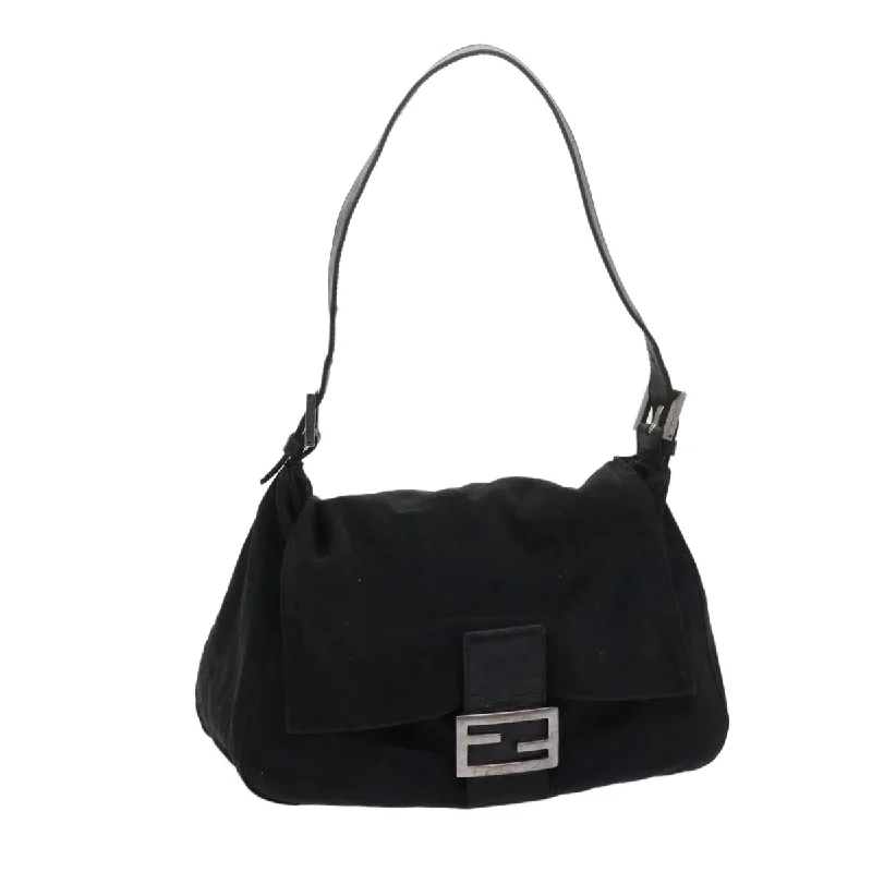 Affordable designer bag dupesFENDI Mamma Baguette Shoulder Bag Nylon Black 2305 26325 079  ep2730