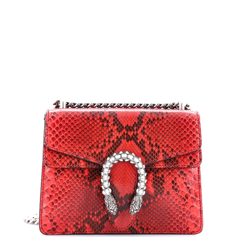 Designer bags with top handlesDesigner bags with top handlesDionysus Bag Python with Embellished Detail Mini