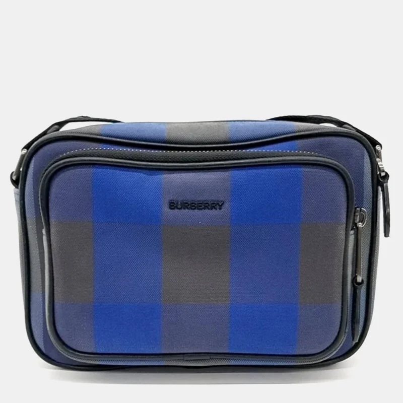 Best-selling designer bags 2025Blue Canvas Paddy Check Crossbody Bag