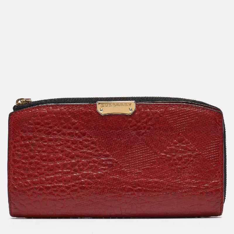 Affordable luxury bags Red Leather Alvington Continental Wallet