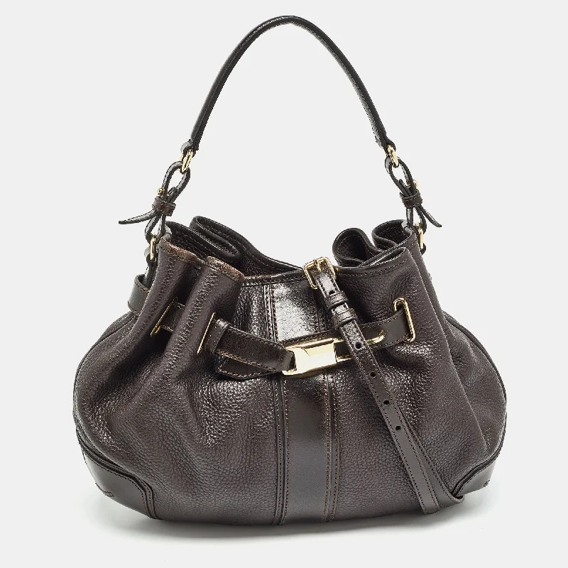 Designer bags with detachable strapsDark Brown Leather Willenmore Hobo