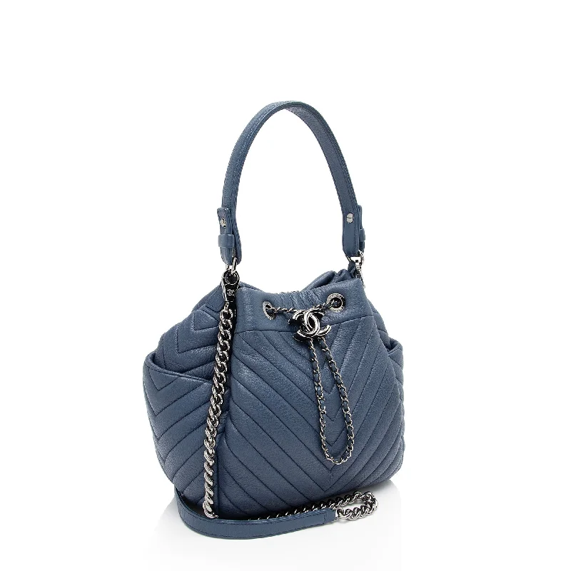 High-quality leather messenger bagsChanel Chevron Goatskin CC Urban Spirit Small Bucket Bag (Hfm7dh)