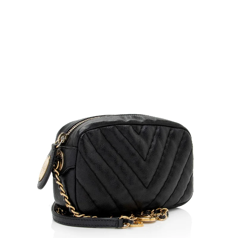 High-end designer bags for menChanel Chevron Lambskin Medallion Mini Camera Bag (c3TbYj)