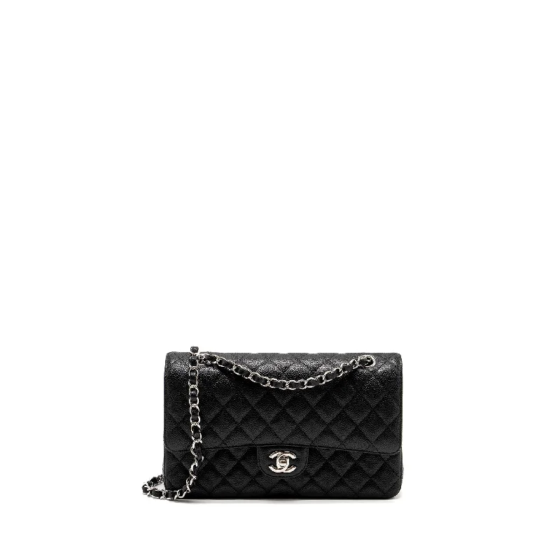 Affordable designer bag dupesCHANEL Medium Classic Double Flap Bag Caviar Black SHW (Microchip)