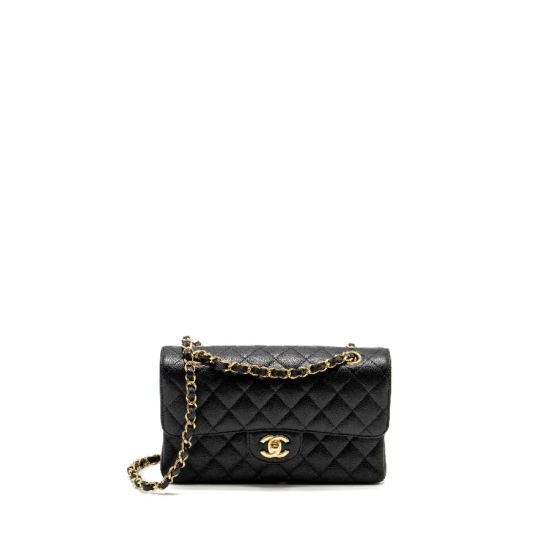 Designer bags with detachable strapsChanel Small Classic Double Flap Bag Caviar Black GHW(microchip)