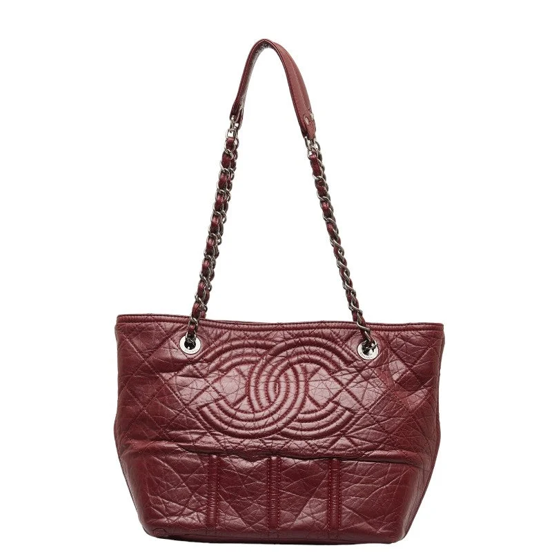 Customizable monogram bagsChanel Big Coca-Cola Chain Tote Bag Wine Red  Leather  Chanel