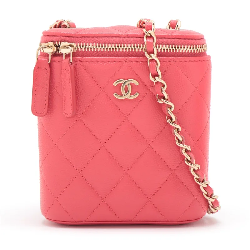 High-quality leather messenger bagsChanel Matrasse Caviar S Chain Shoulder Bag Pink G