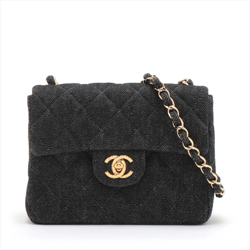 Affordable designer bag dupesChanel Mini Matrace 17 Denim Single Flap Single Chain Bag Black G  5th A35200