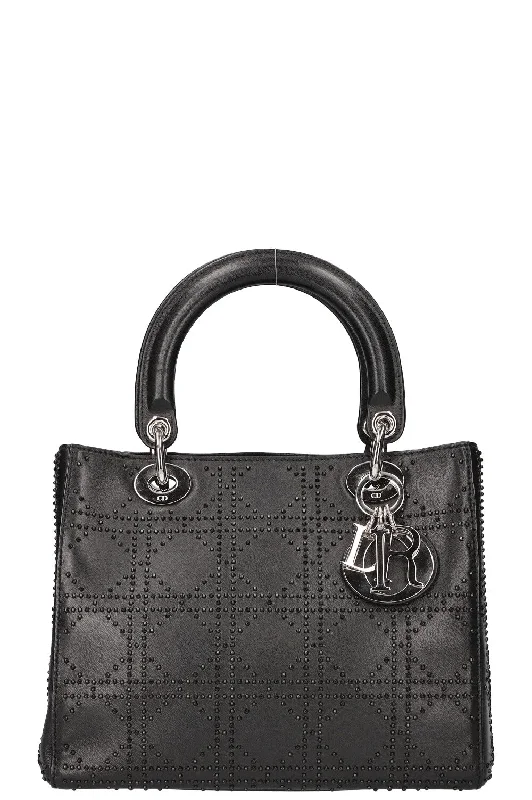 Best bags for weekend getawaysCHRISTIAN DIOR Lady Dior Cannage Studded Black