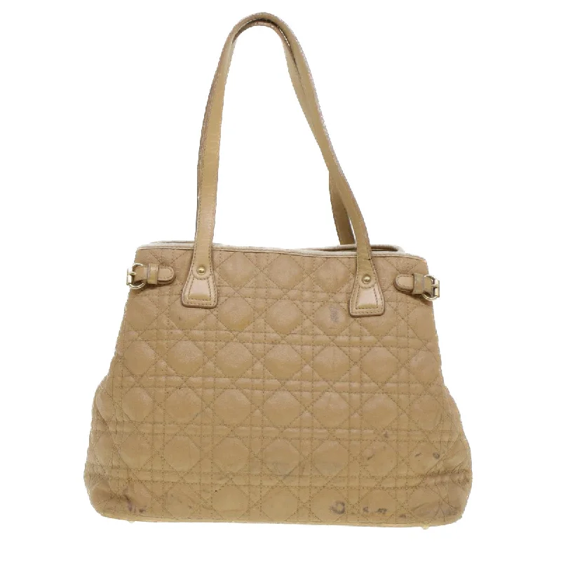 Top-rated backpack brandsCHRISTIAN DIOR Lady Dior Canage Tote Bag Coated Canvas Beige Auth bs5870